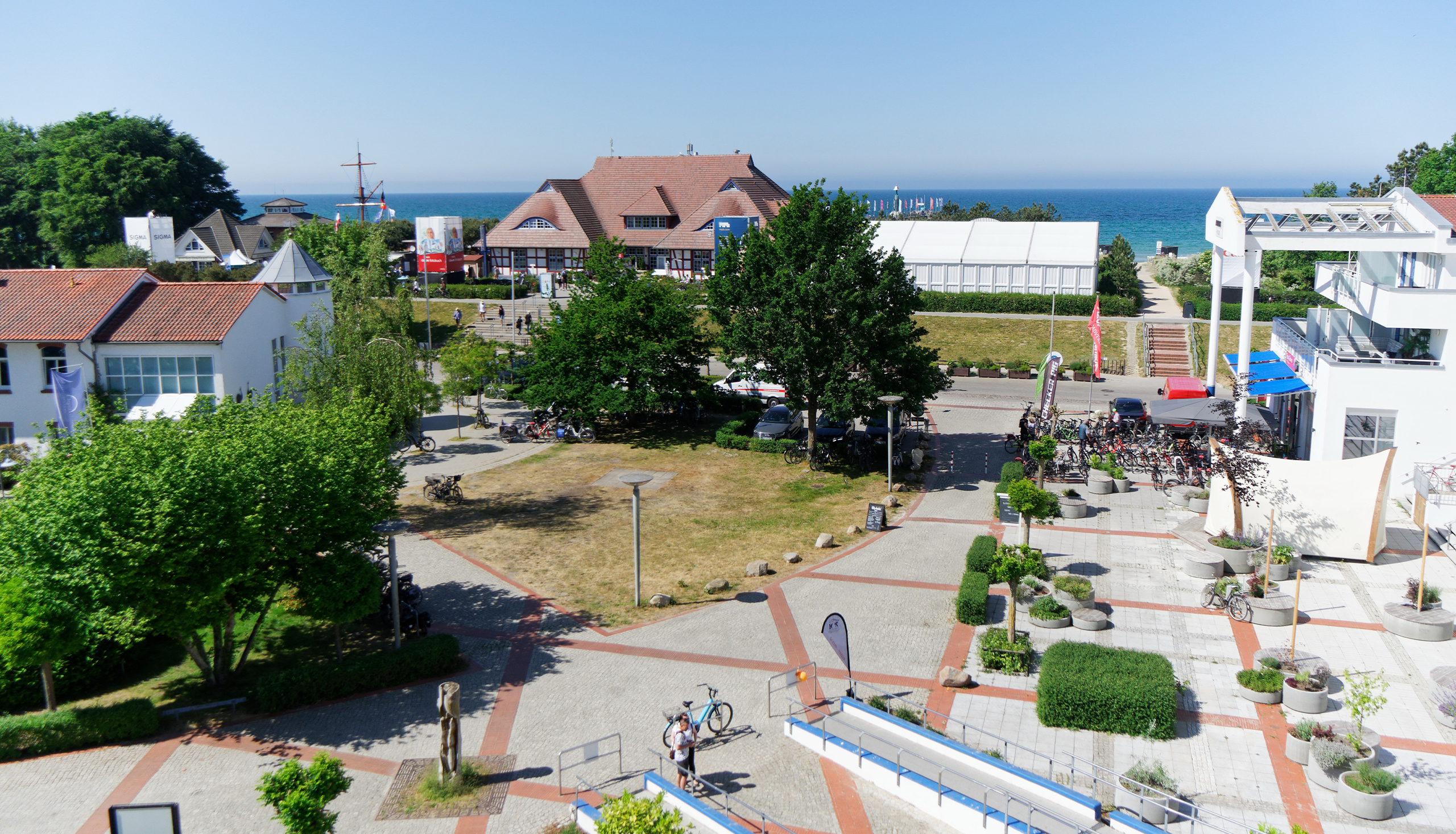 Blick auf die Ostsee vom Balkon Ihrer Ferienwohnung aus